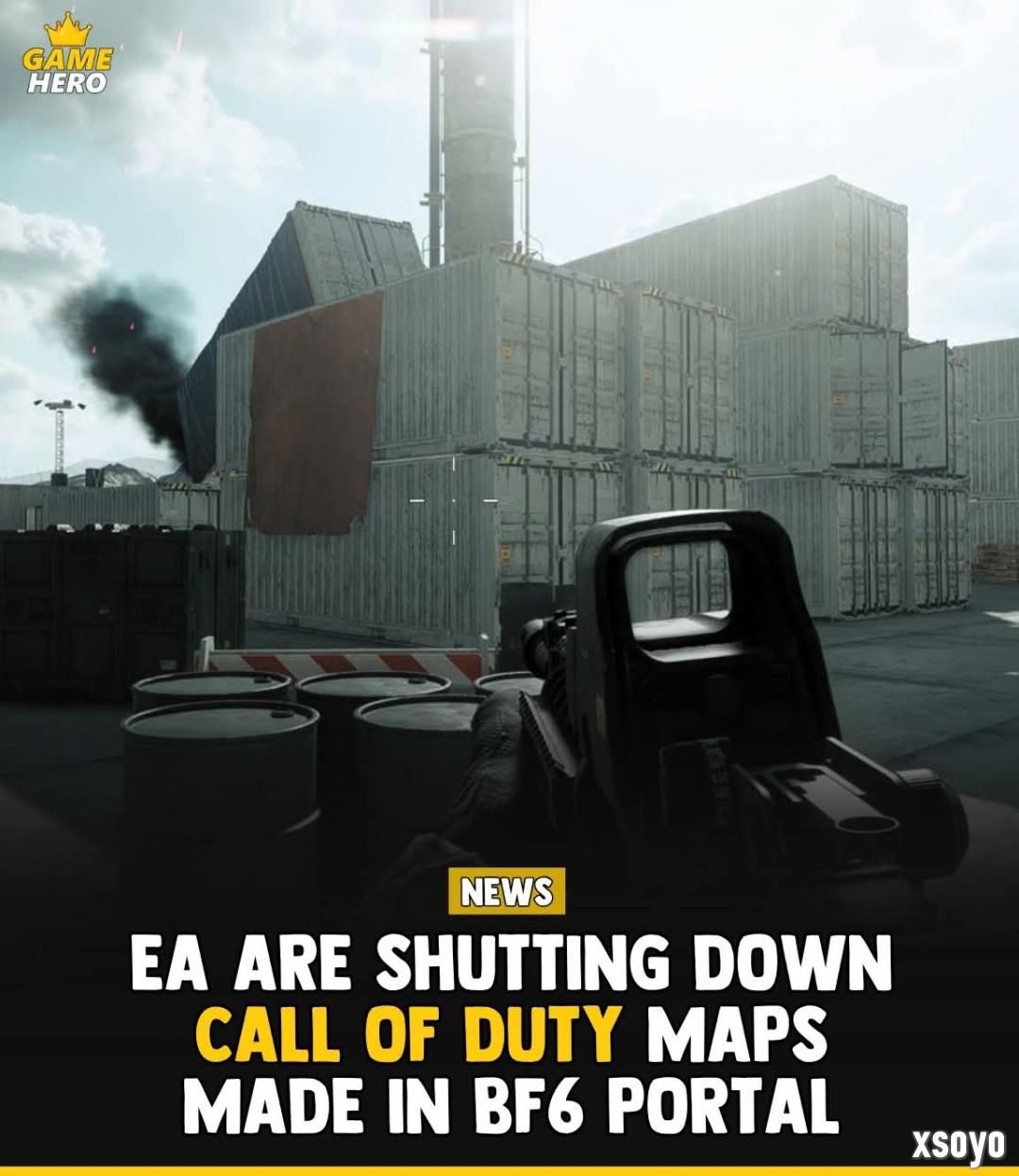 《战地6》门户模式 EA叫停自制COD经典地图