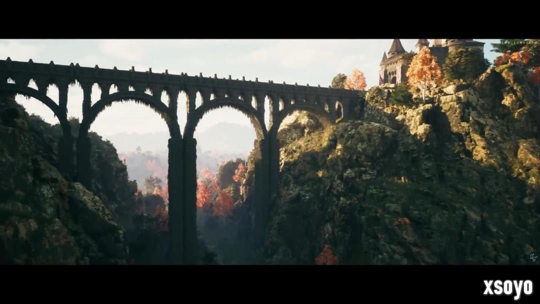 虚幻5打造《上古卷轴4》Skingrad场景 宏伟壮丽