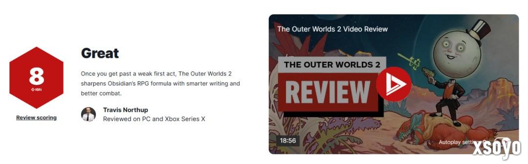 《天外世界2》IGN 8分:剧情更聪明 战斗更出色