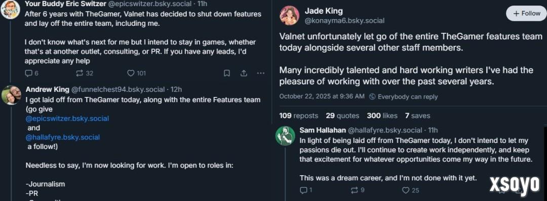 曾攻击玩家的外媒The Gamer大裁员 玩家拍手称快