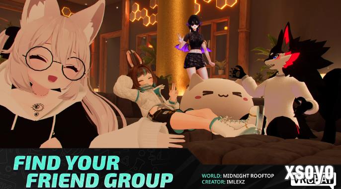 老牌虚拟空间SNS《VRChat》登陆手机 聊天交友游戏