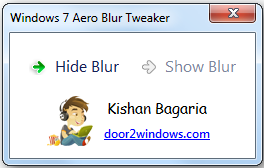 Windows 7 Aero Blur Tweakerv2.0