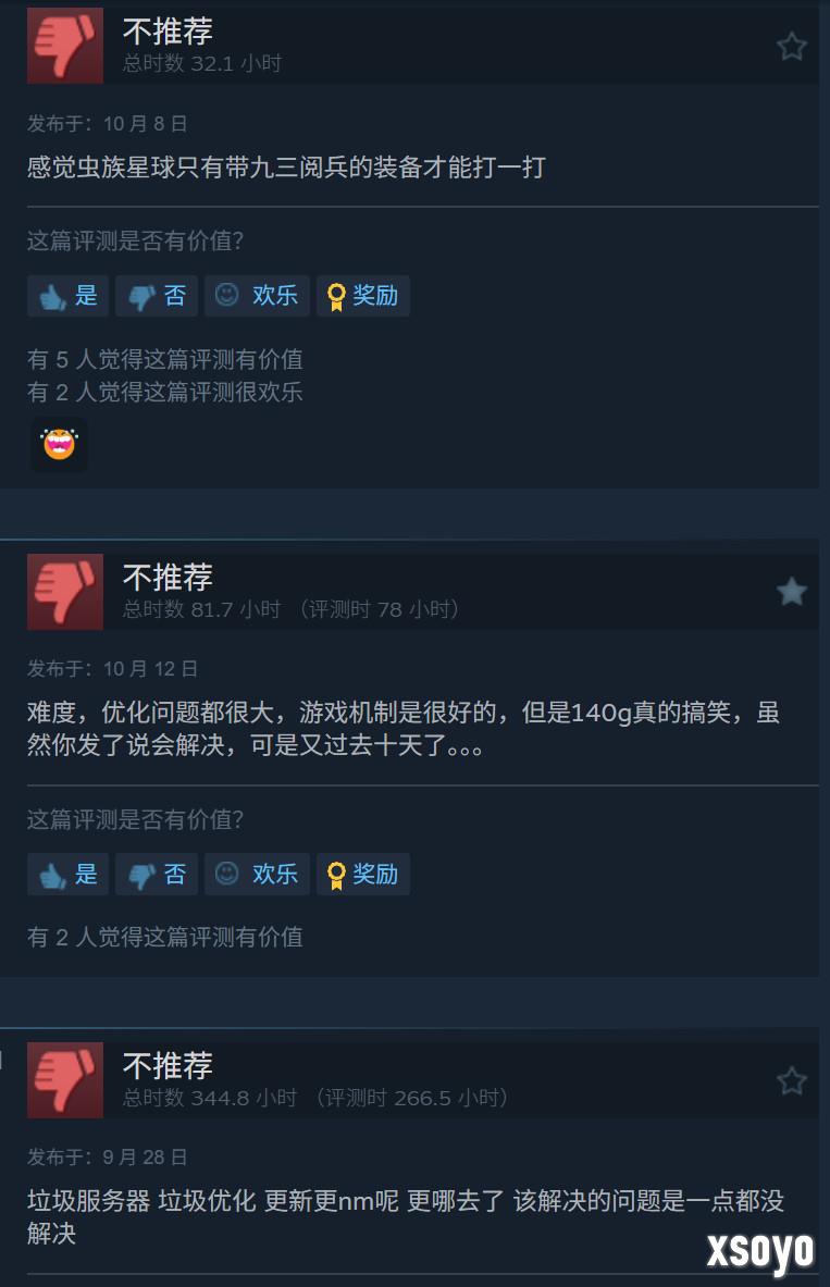 《绝地潜兵2》要出中文配音 Steam遭差评轰炸