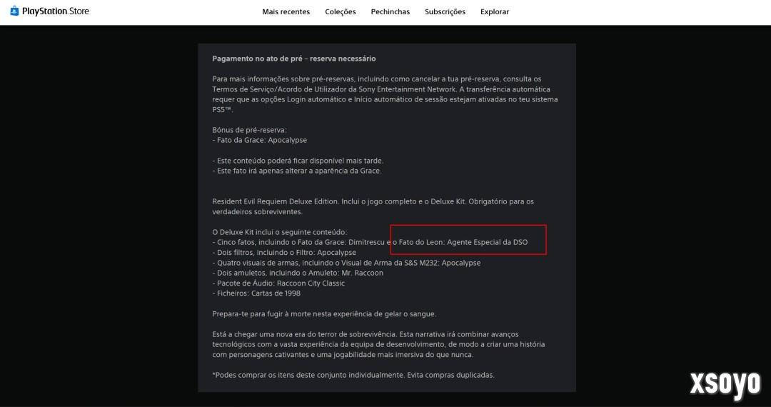 藏不住了！《生化危机：安魂曲》豪华版惊现里昂皮肤
