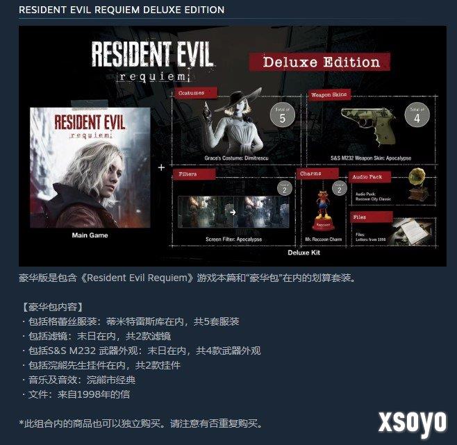 藏不住了！《生化危机：安魂曲》豪华版惊现里昂皮肤