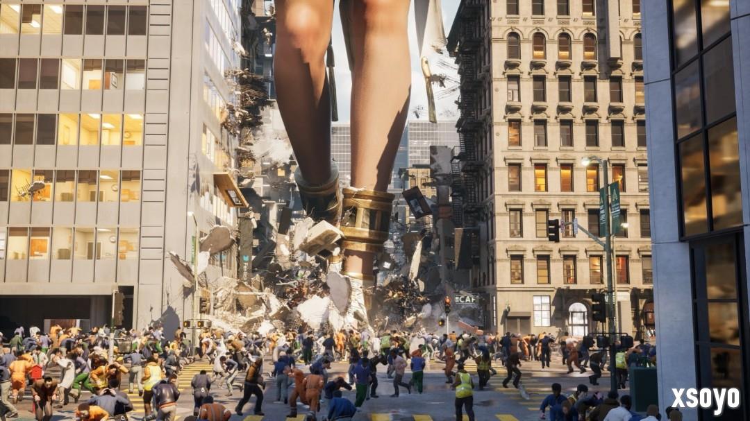 《女巨人游乐场》全新截图 性感女巨人狠狠踩人