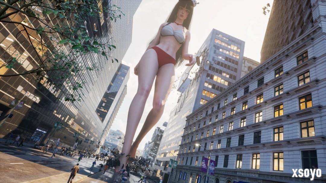 《女巨人游乐场》全新截图 性感女巨人狠狠踩人