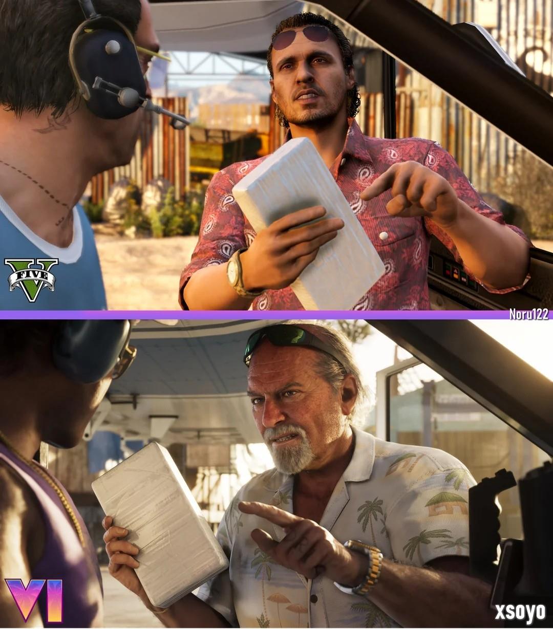 粉丝用《给他爱5》重现《GTA6》官方截图