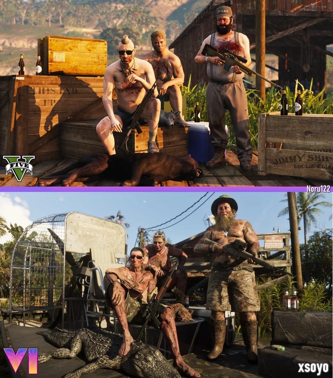 粉丝用《给他爱5》重现《GTA6》官方截图