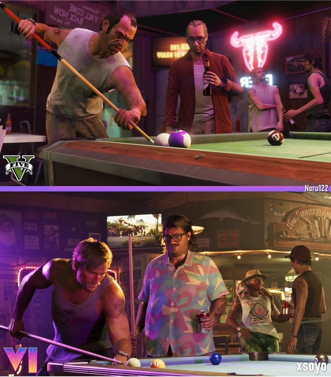 粉丝用《给他爱5》重现《GTA6》官方截图