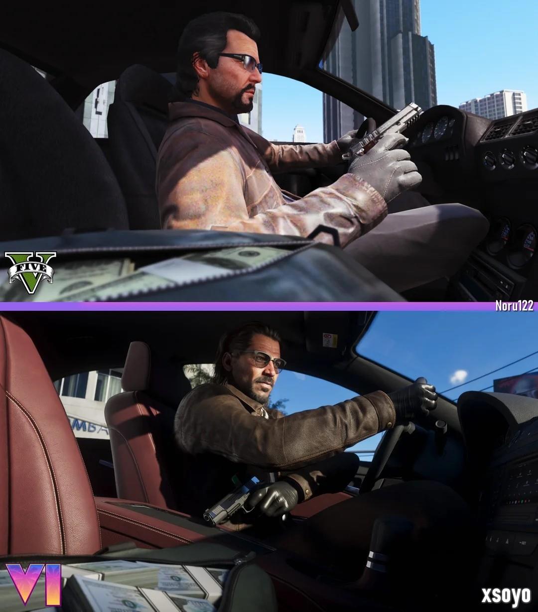 粉丝用《给他爱5》重现《GTA6》官方截图