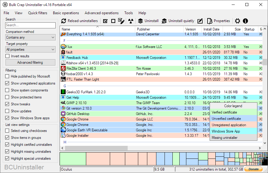 Bulk Crap Uninstaller 5.7