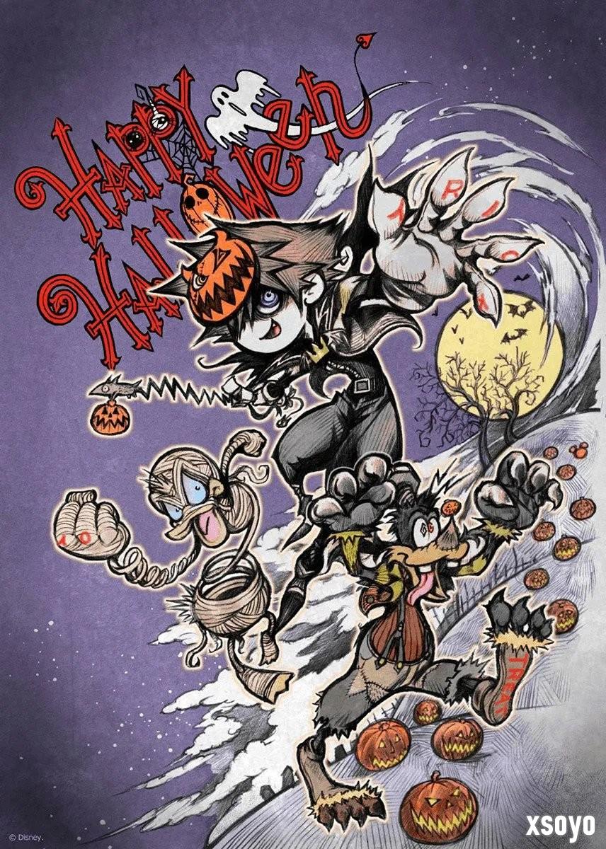 或将加入《科学怪狗》？ 野村哲也万圣节插图或藏《王国之心4》彩蛋