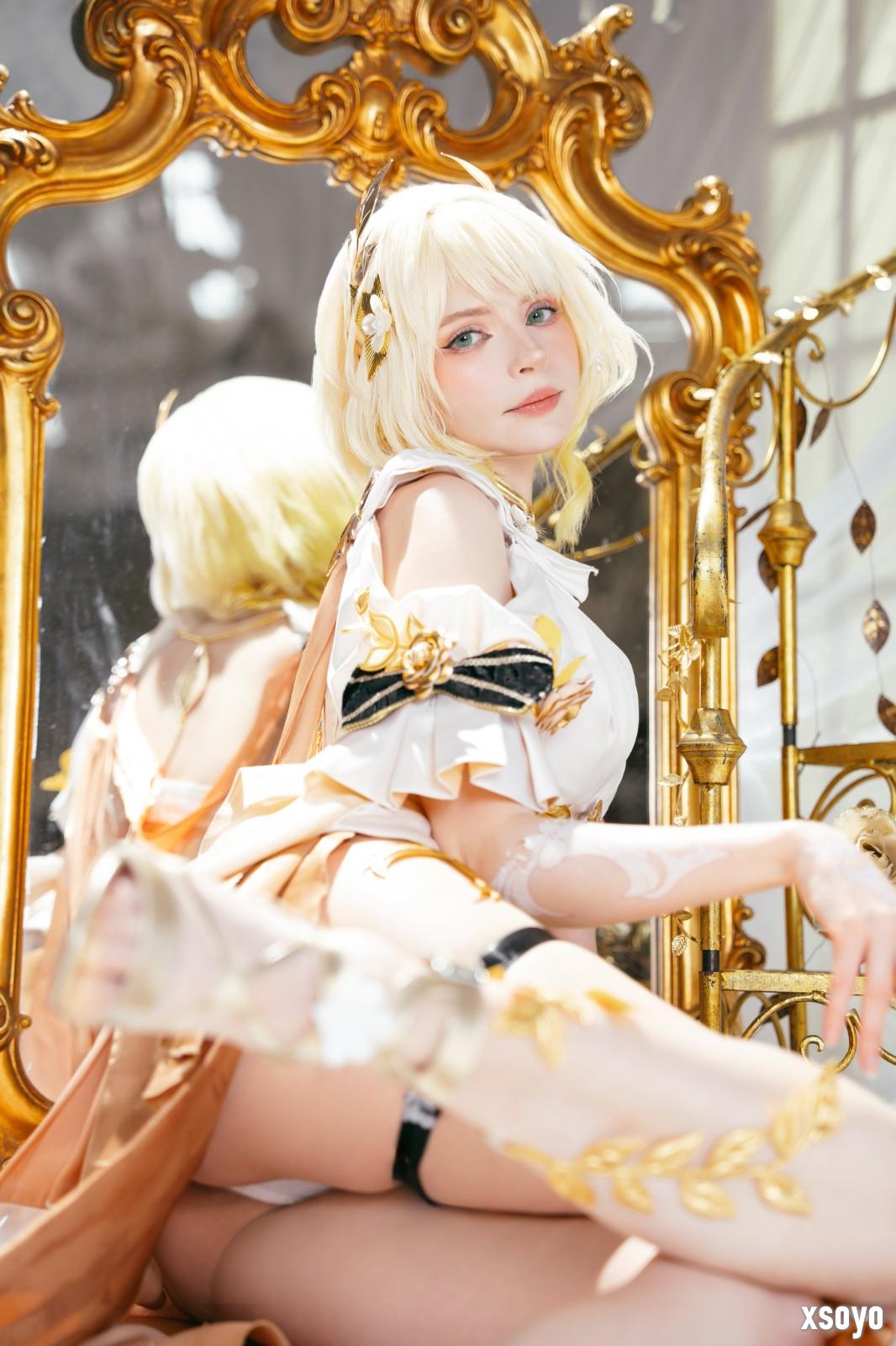 又大又白！艾什莉体模Cos《妮姬》莉贝雷利奥