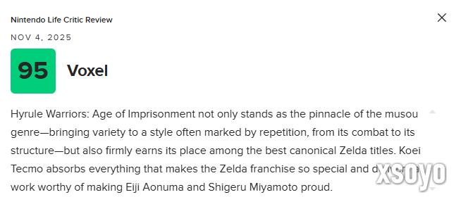 《塞尔达无双：封印战纪》M站79分：登顶无双游戏巅峰！