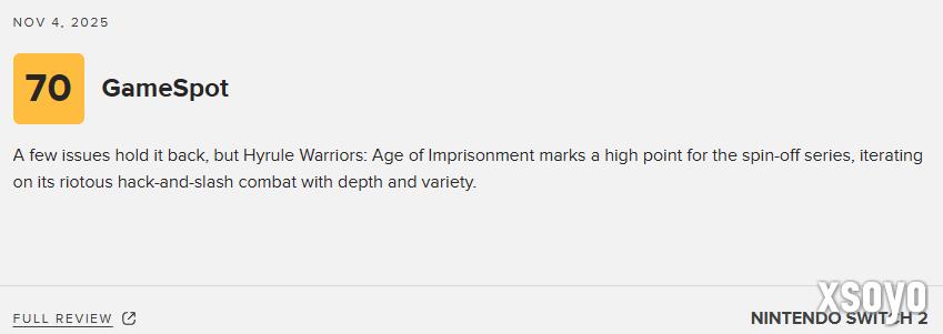 《塞尔达无双：封印战纪》M站79分：登顶无双游戏巅峰！