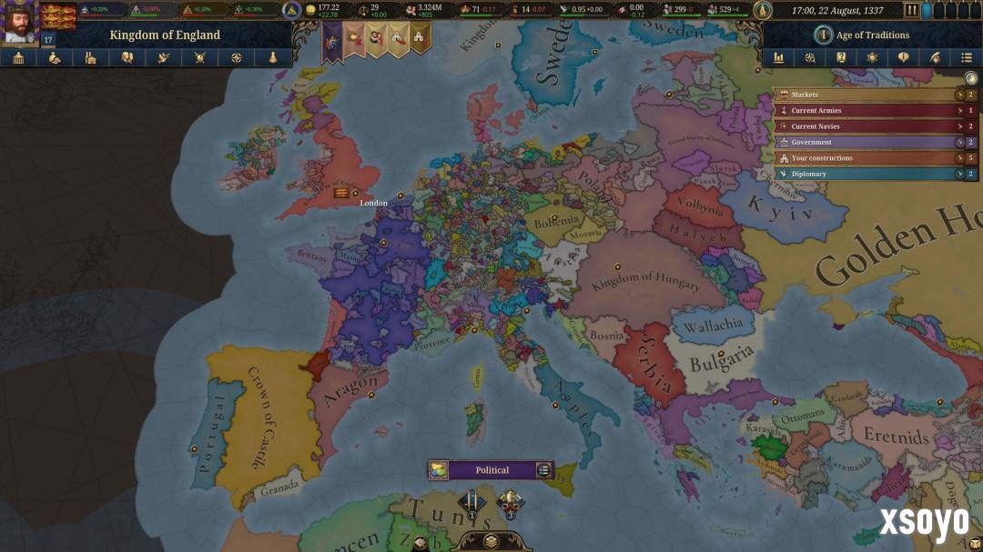 《欧陆风云5》Steam多半好评 在线峰值超7.7万