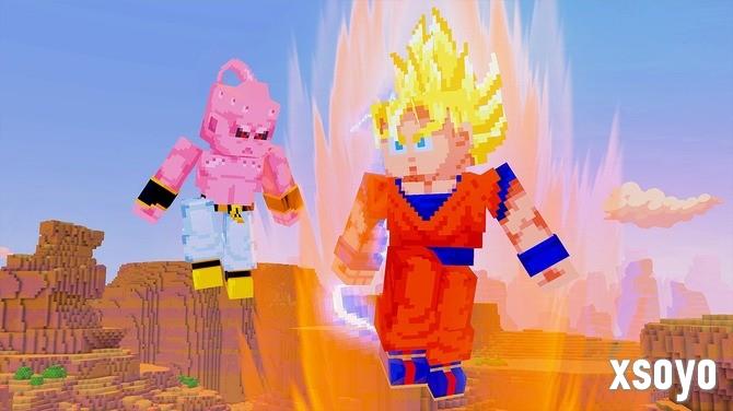 《我的世界》联动《龙珠Z》 方块版龙珠战士们参战