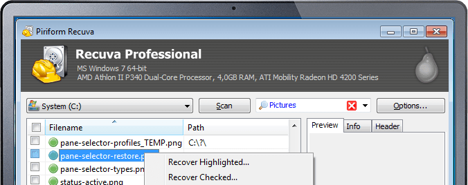 RecuvaProfession1.53