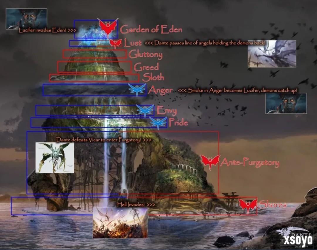 经典游戏《但丁的地狱2》海量细节和概念图曝光