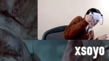 自己吓自己！ 加藤小夏第四次直播《寂静岭f》被jumpscare吓飞