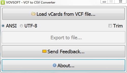 VovSoft VCF to CSV Converterv2.1