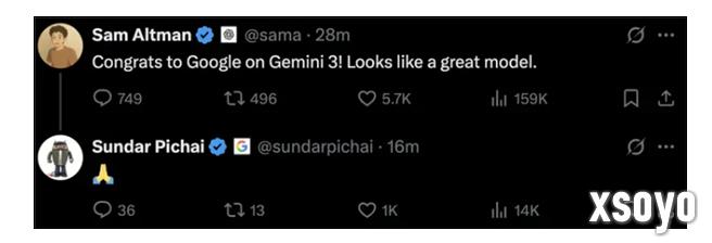 谷歌Gemini 3.0 Pro发布即屠榜 友商纷纷庆祝