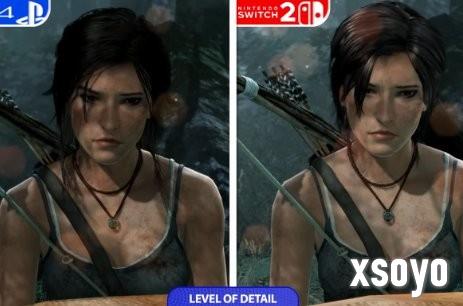 略逊一筹！ 《古墓丽影：终极版》Switch版与PS4版画面性能对比