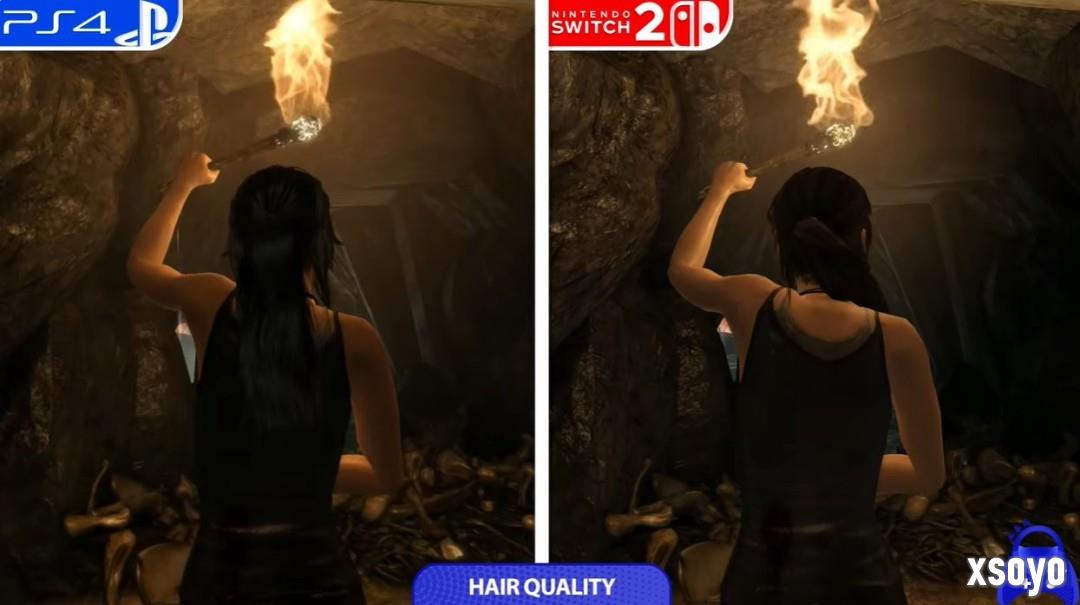 略逊一筹！ 《古墓丽影：终极版》Switch版与PS4版画面性能对比