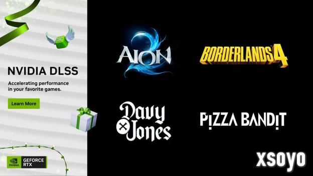 《永恒之塔 2》《披萨猎客》和《戴维×琼斯》支持 DLSS