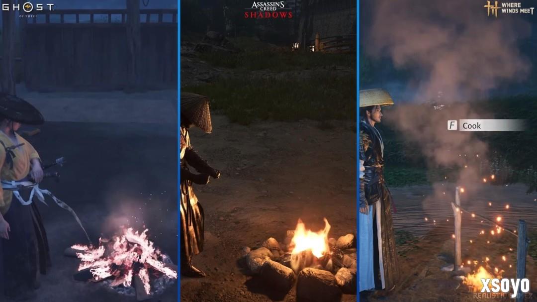 《燕云十六声》《羊蹄山之魂》《刺客信条影》画面对比 谁更强？