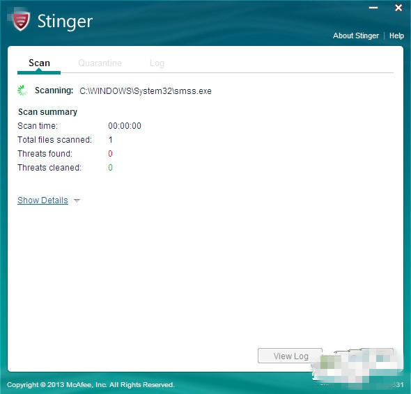 McAfee AVERT StingerV4.1.1.757