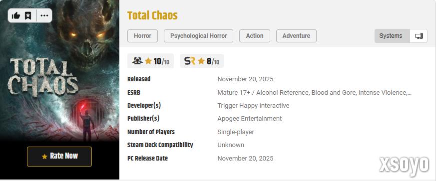 联手《寂静岭》传奇作曲家！媒体高分盛赞恐怖游戏新作《全面混沌》