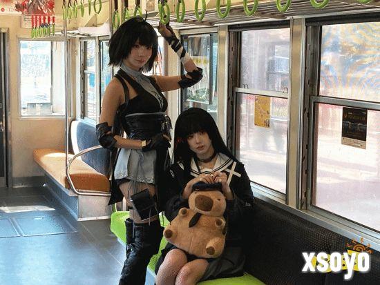 联动电车外观近景（Automaton 实拍）