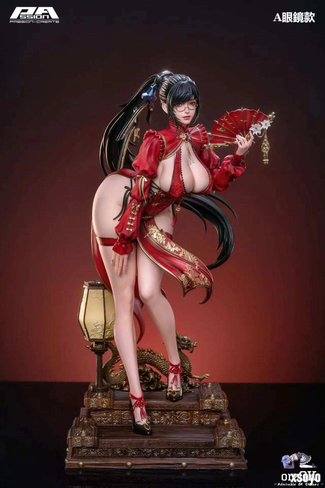 《剑星》女主全新雕像公开 身穿红色旗袍大雷很性感