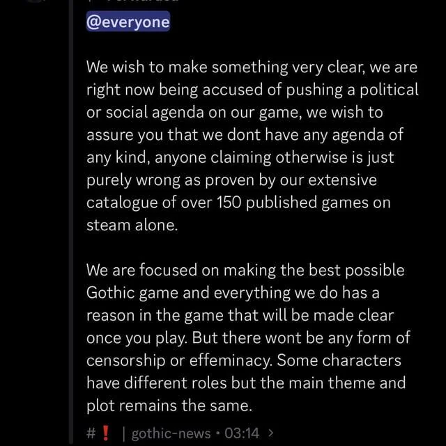 《哥特王朝》原作艺术家批评重制版：你们做了什么！