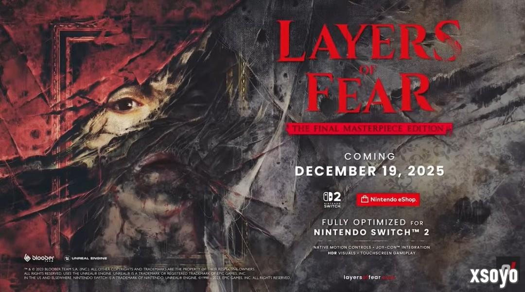 《层层恐惧：最终杰出版》将在12月19日登陆Switch2 包含1代2代以及所有DLC