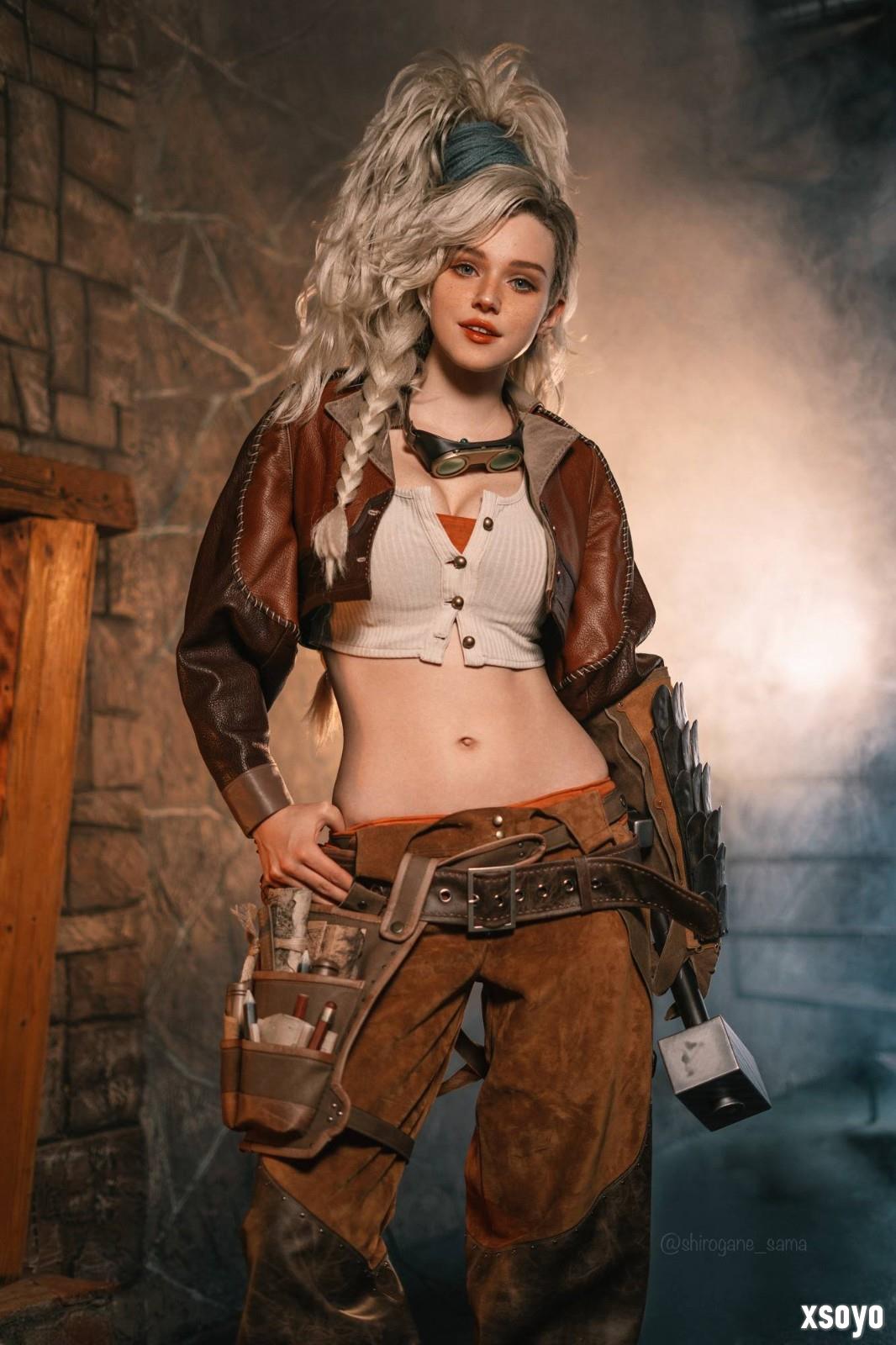 确实火热！ 毛妹cos《怪物猎人：荒野》杰玛