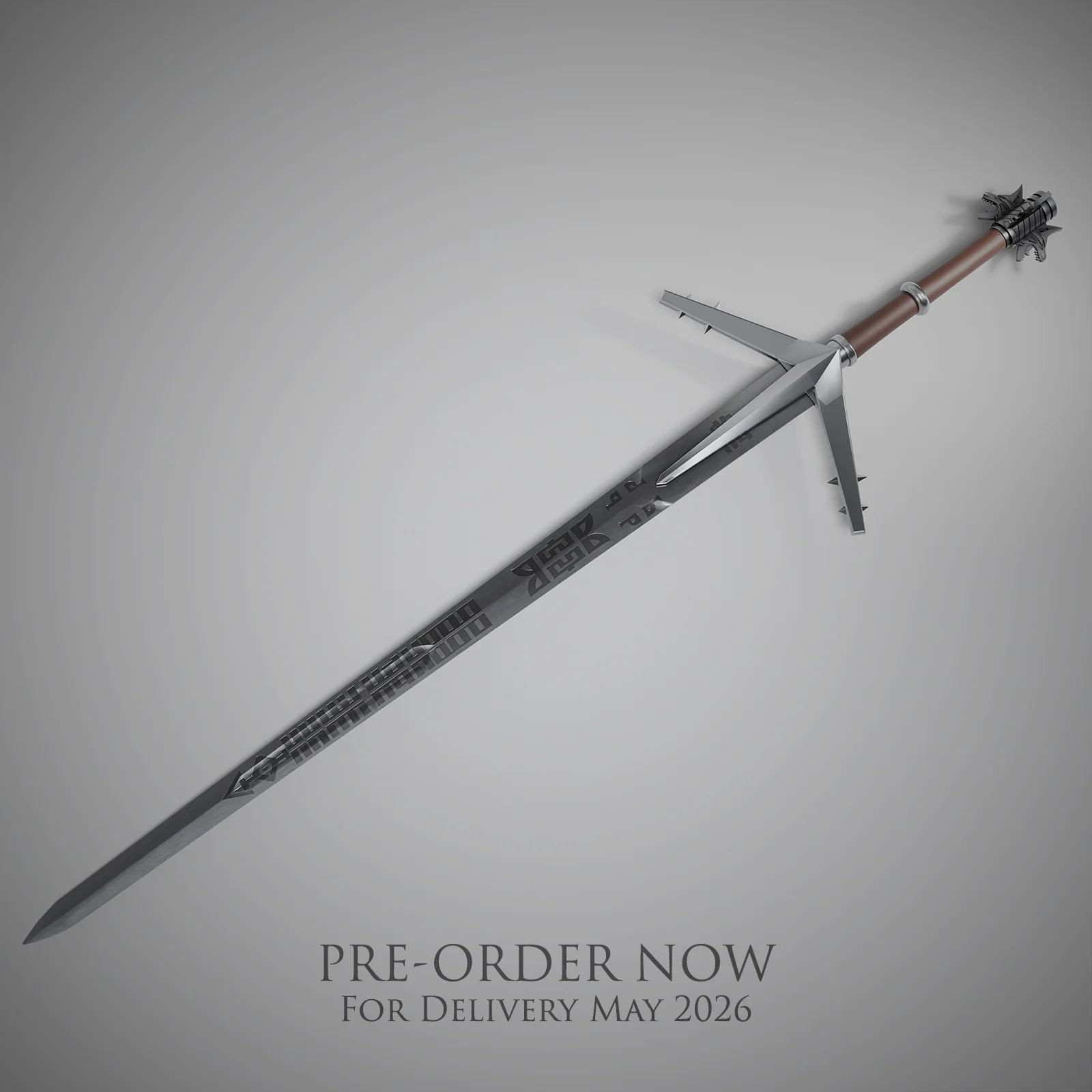 完美再现！《巫师3》传奇银剑实物复刻版开放预订