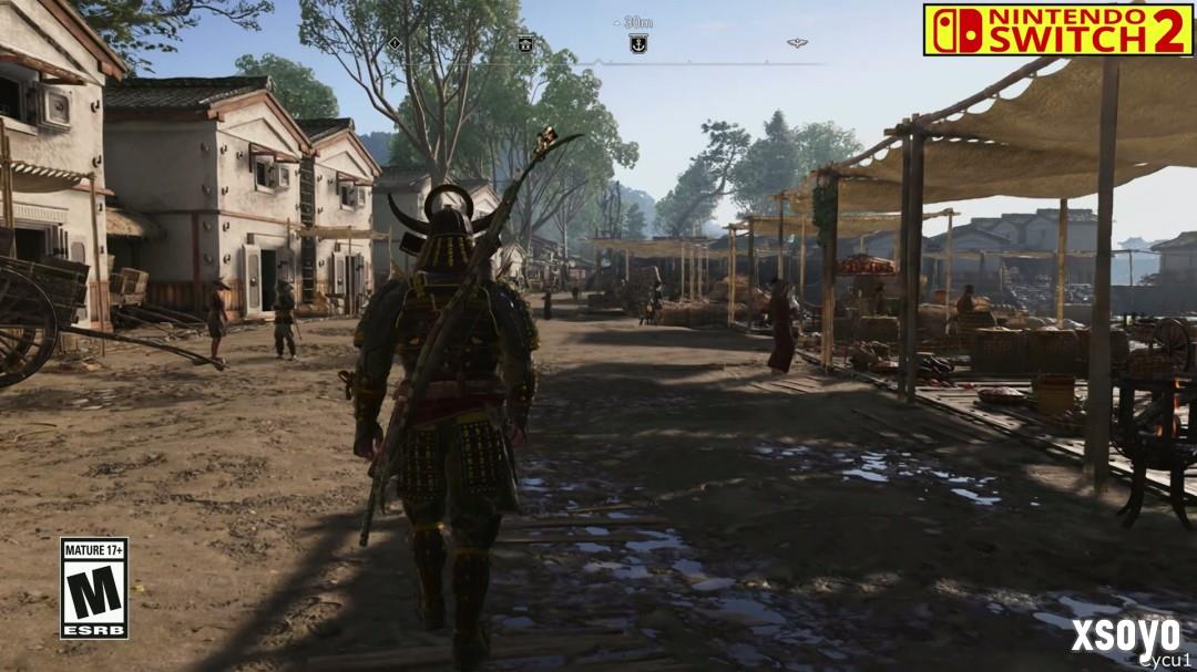 《刺客信条：影》PS5 Pro和Switch 2画面对比