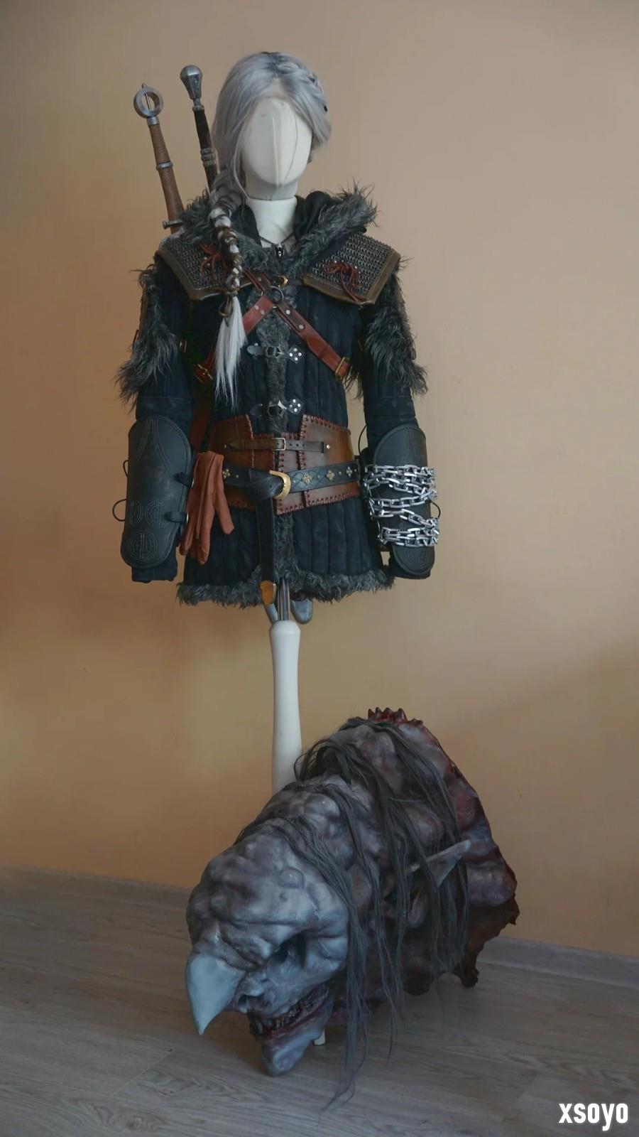 太帅了！ 粉丝用传统工艺自制《巫师4》希里cos服