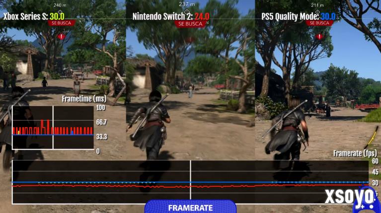 博主测试《刺客信条：影》NS2版：表现尚可 但复杂场景难稳30帧！