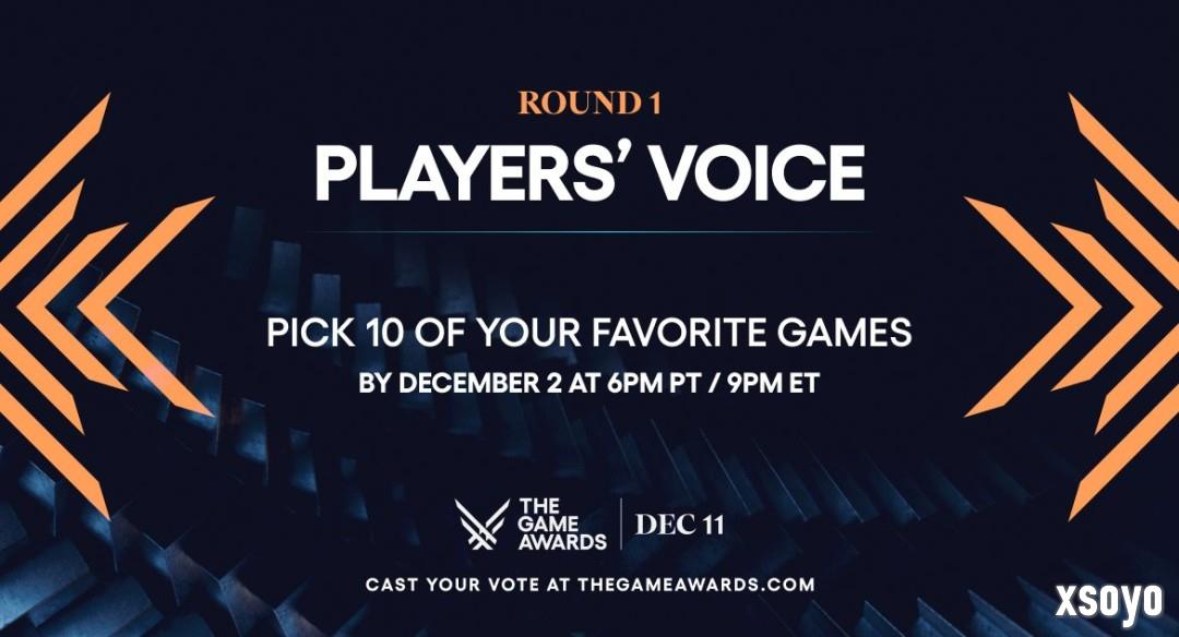 2025年TGA“玩家之声”第一轮投票现已开启