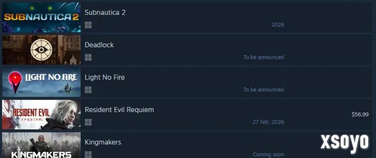 万众瞩目！《生化危机9：安魂曲》登上Steam愿望单前五