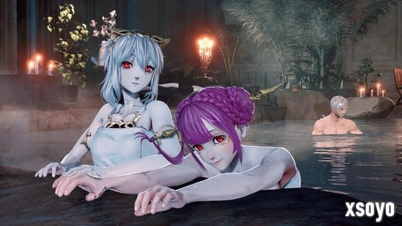 《噬血代码2》全新截图 美女泡温泉真诱人