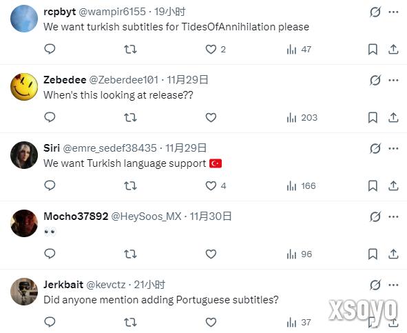 《湮灭之潮》在海外大火 多国玩家刷屏请求语言支持