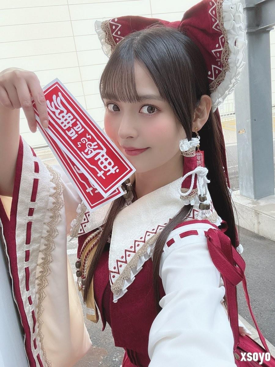 可爱政委！ 日本声优上坂堇cos博丽灵梦