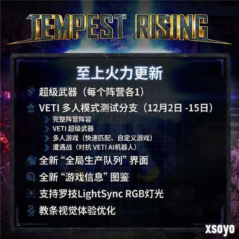 第三阵营正式亮相，经典RTS《风暴崛起》更新「至上火力」现已上线