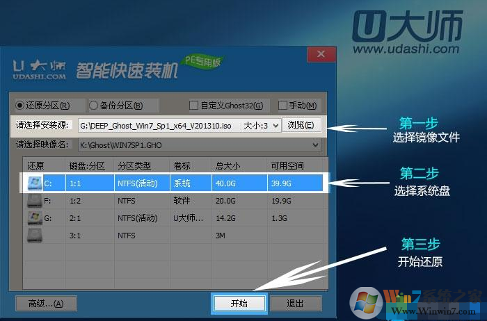 2020 U大师Win7 64位旗舰版纯净系统镜像(<a href=https://www.xsoyo.com/show/109/296/0.html target=_blank class=infotextkey>极速</a>新机版)V2020